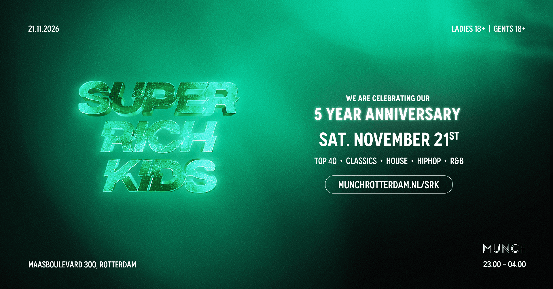 SUPER RICH KIDS - 5 YEAR ANNIVERSARY
